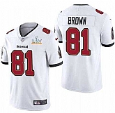 Nike Men & Women & Youth Buccaneers 81 Antonio Brown White 2021 Super Bowl LV Vapor Untouchable Limited Jersey,baseball caps,new era cap wholesale,wholesale hats